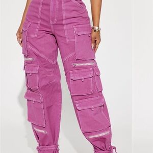 Fashion Nova Pink Denim Pants